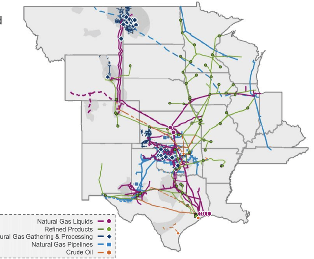 A map of natural gas prices Description automatically generated